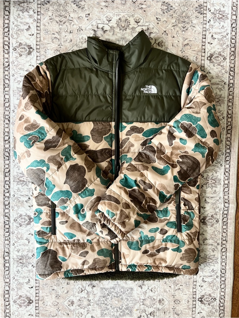 The North Face Reversible Camo Puffer Jacket